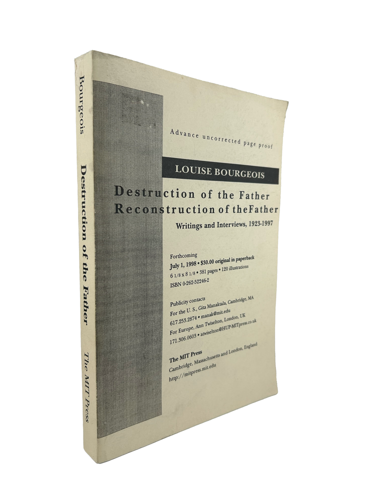 destruction of the father, reconstruction of the father: writings and interviews, 1923-1997