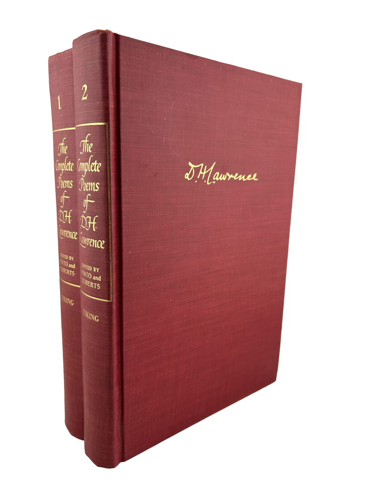 Item #1073 the complete poems of d.h. lawrence, 2 volume set. d h. lawrence