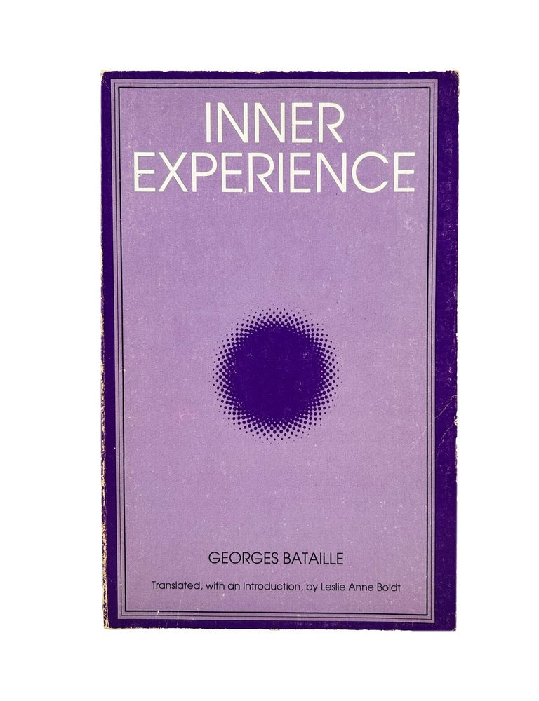 Item #1085 inner experience. georges bataille