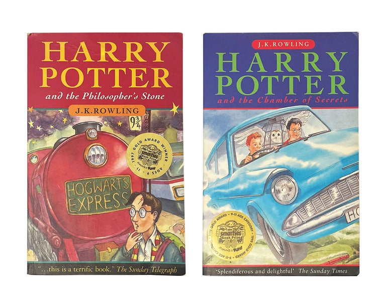 Item #1113 harry potter and the philosopher's stone and harry potter of the chamber of secrets. j...
