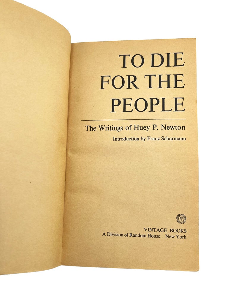 to die for the people