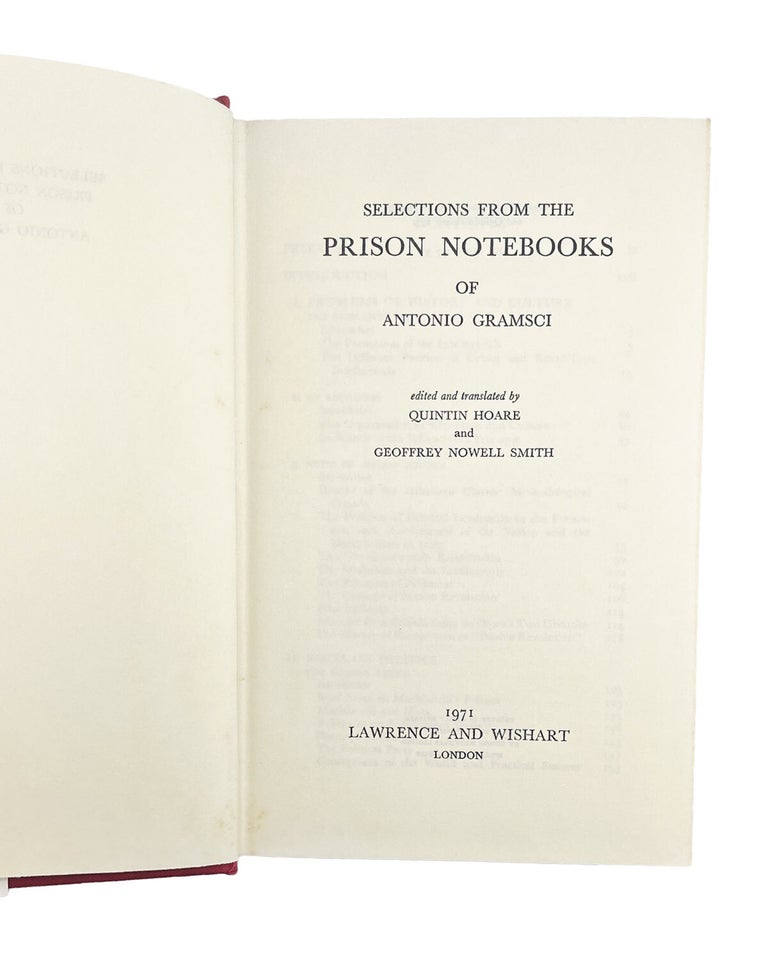 selections from the prison notebooks of antonio gramsci