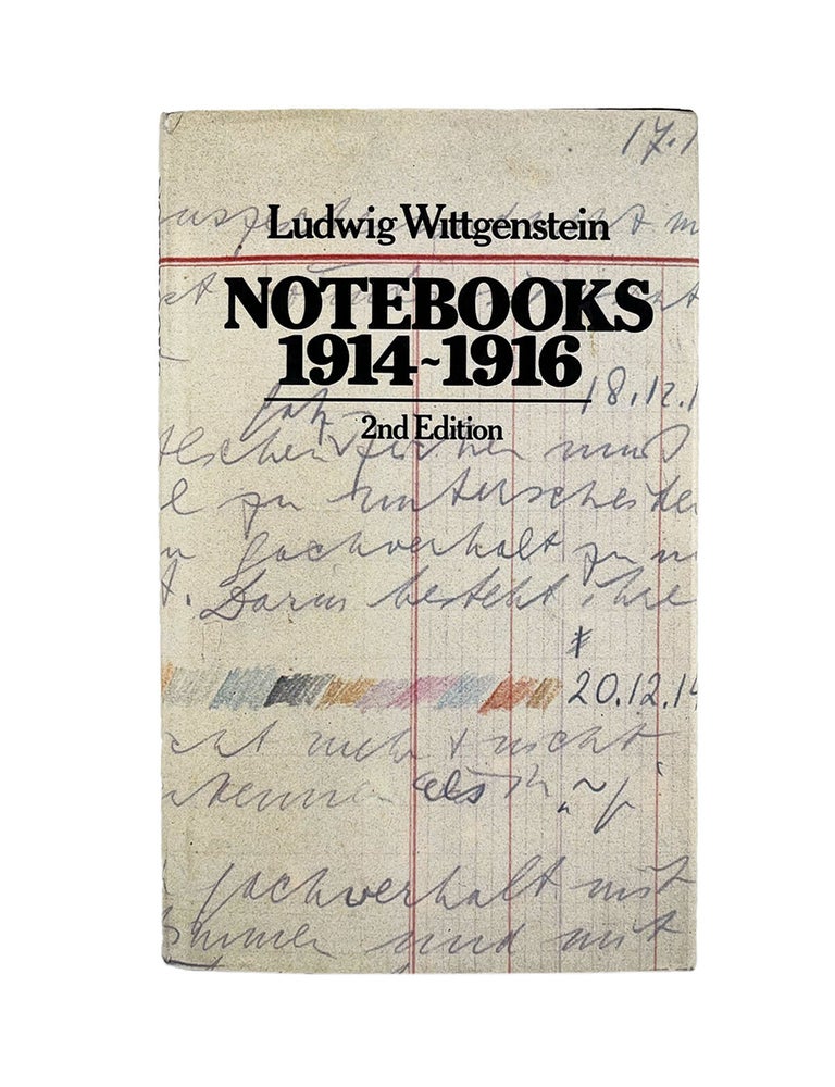 Item #1207 notebooks 1914-1916. ludwig wittgenstein