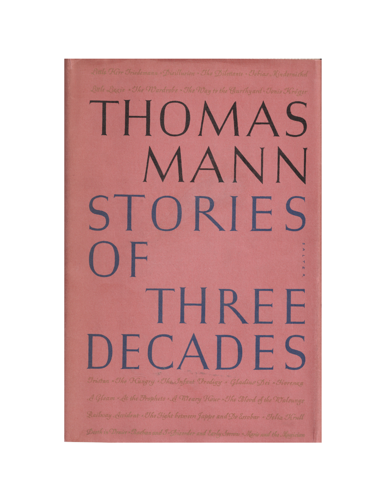 Item #1410 stories of three decades. thomas mann