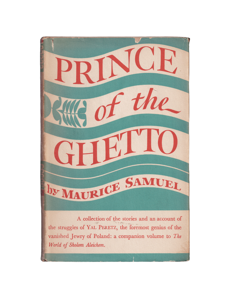 Item #1418 prince of the ghetto. maurice samuel