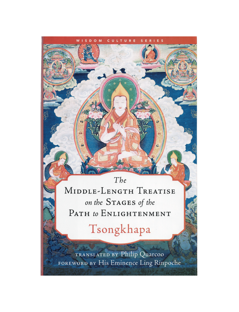 Item #1431 the middle-length treatise on the stages of the path to enlightenment. tsongkhapa
