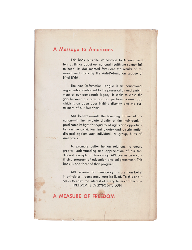 a measure of freedom: an anti-defamation league report