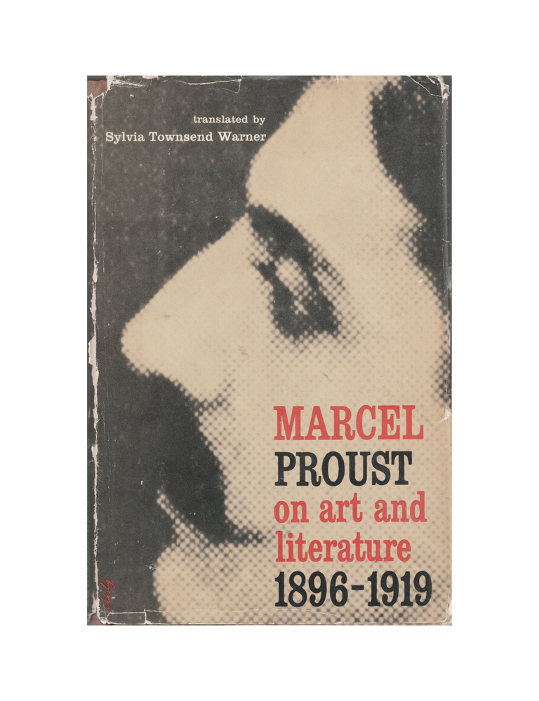 Item #1438 marcel proust: on art and literature, 1896-1919. marcel proust