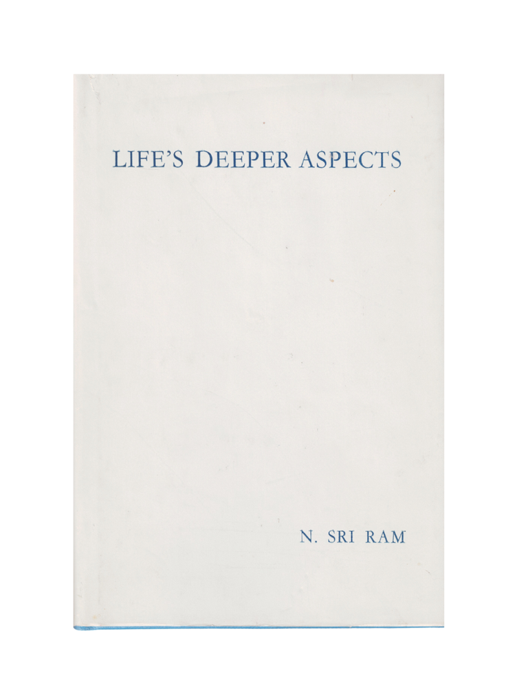 Item #1444 life's deeper aspects. n. sri ram