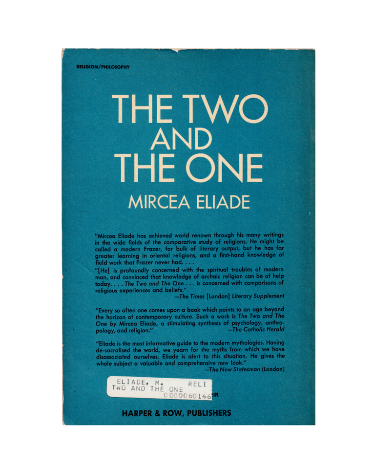 the two and the one