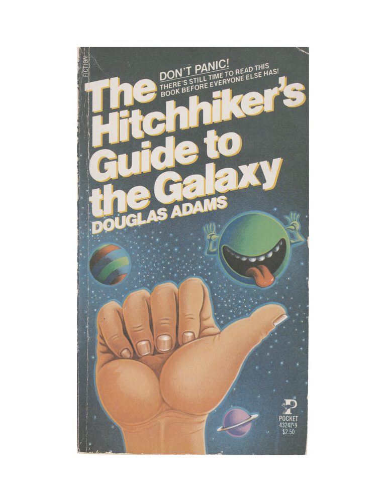 Item #1503 the hitchhiker's guide to the galaxy. douglas adams