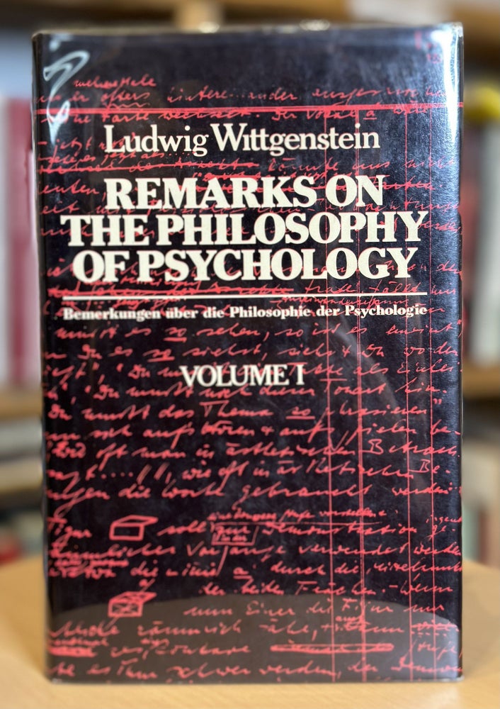 Item #153 remarks on the philosophy of psychology. ludwig wittgenstein.