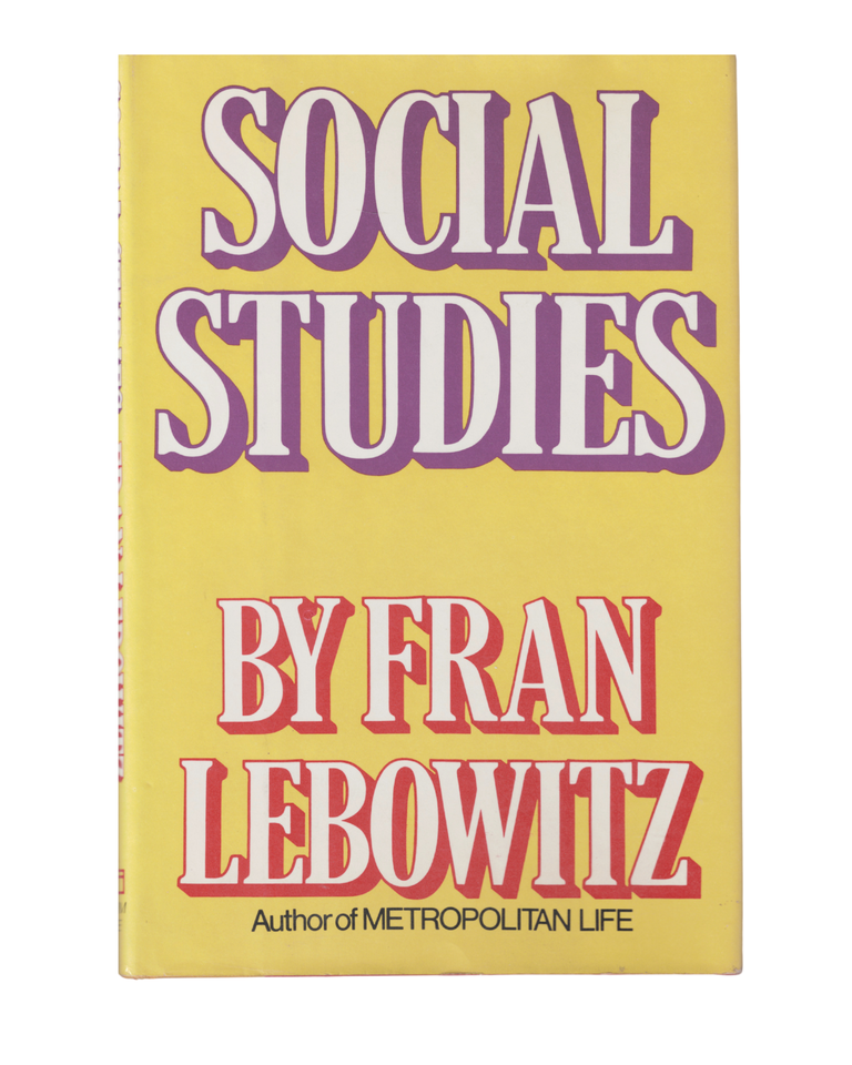 Item #1531 social studies. fran lebowitz