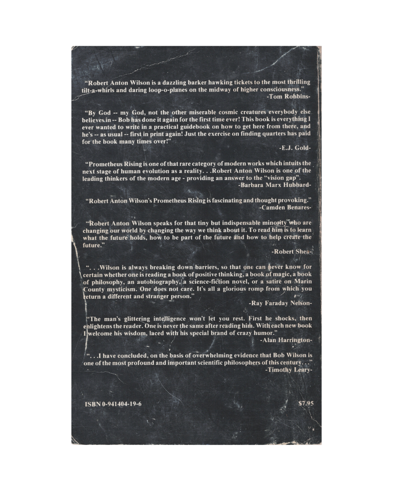 Prometheus Risig Book prometheus rising | robert anton wilson