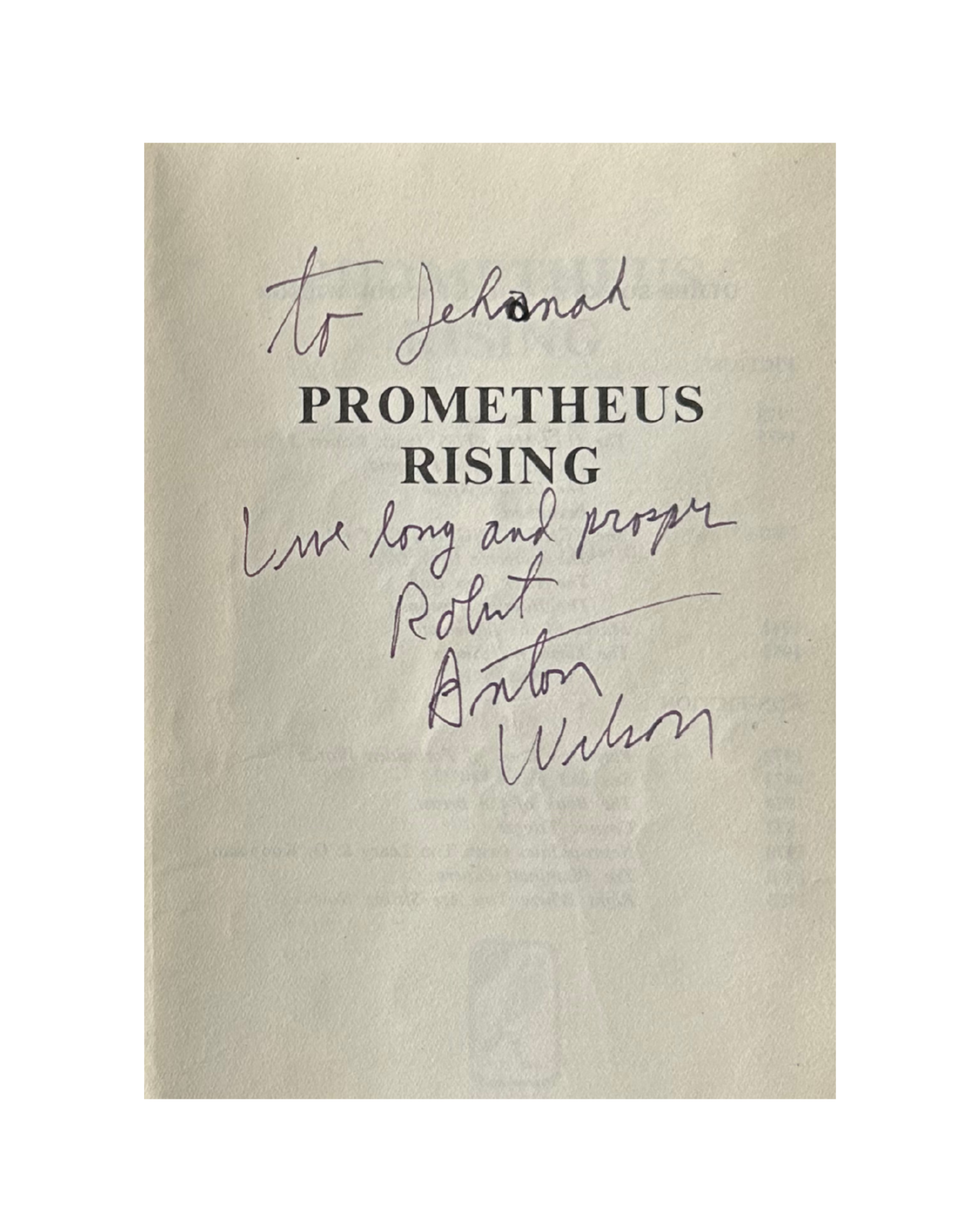 prometheus rising | robert anton wilson