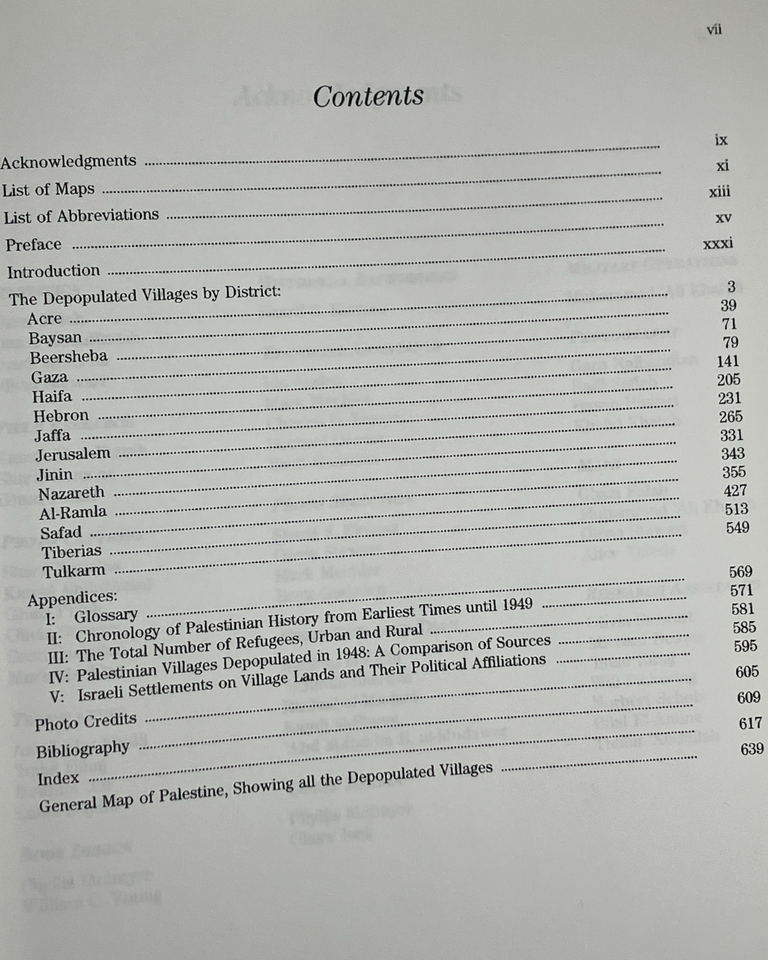 all that remains: the palestinian villages occupied and depopulated by israel in 1948