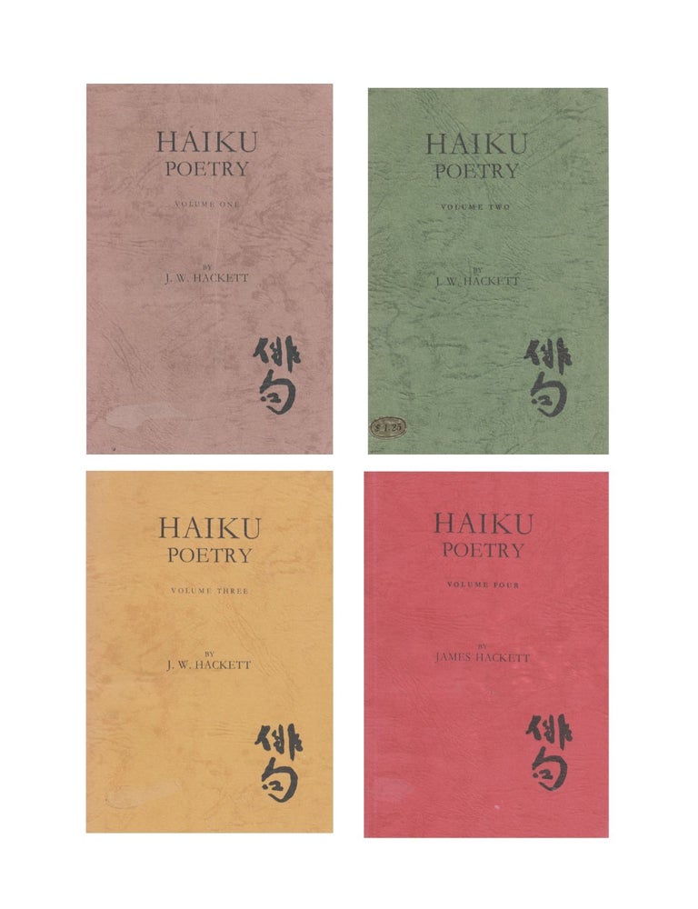Item #1576 haiku poetry (4 vols.). j w. hackett