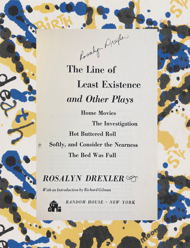 the line of least existence and other plays