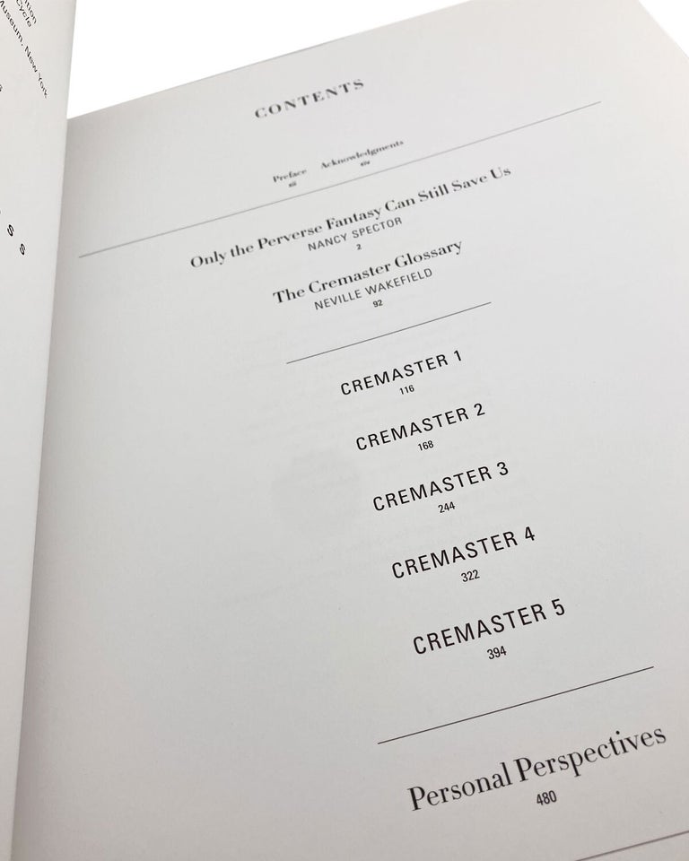 the cremaster cycle