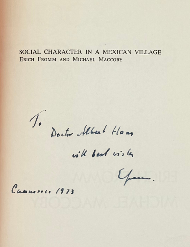 social character in a mexican village: a sociopsychoanalytic study