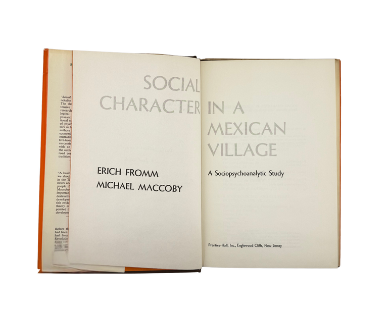social character in a mexican village: a sociopsychoanalytic study