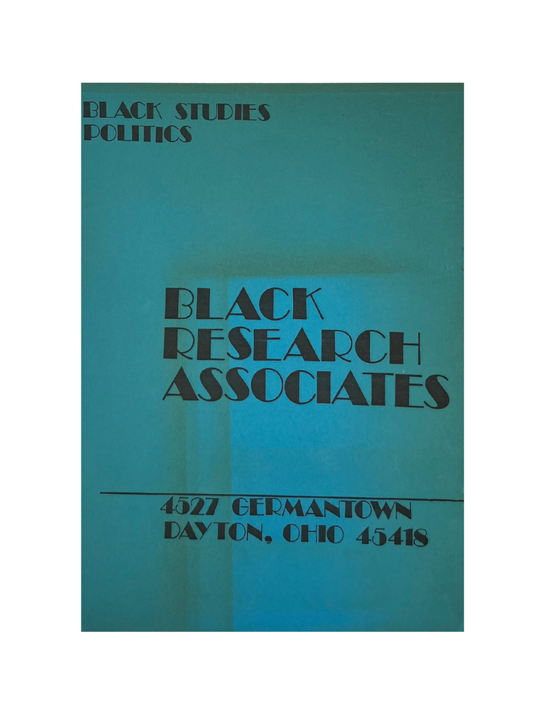black praxis 2: black nationalism in the seventies: through the prism of race and class