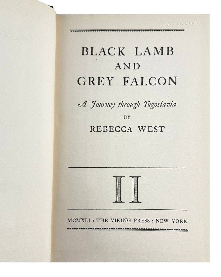 black lamb and grey falcon: a journey through yugoslavia