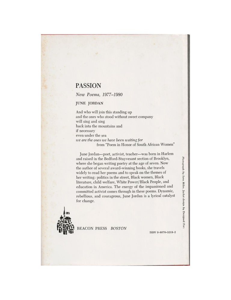 passion: new poems, 1977-1980
