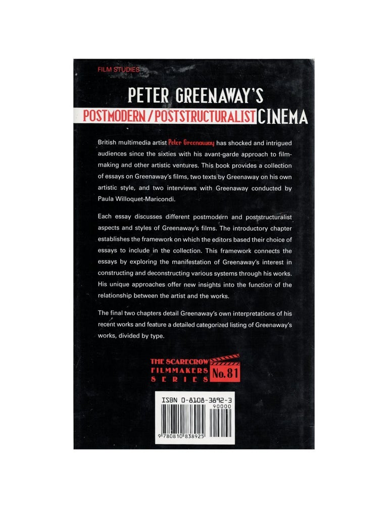 peter greenaway's postmodern/poststructuralist cinema