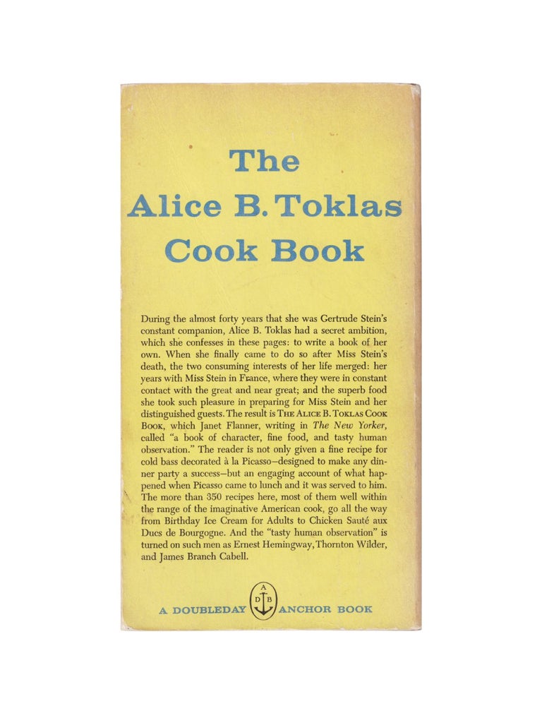 the alice b. toklas cook book