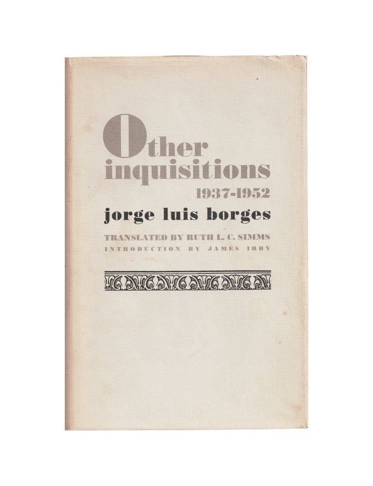 Item #190 other inquisitions 1937-1952. Jorge Luis borges