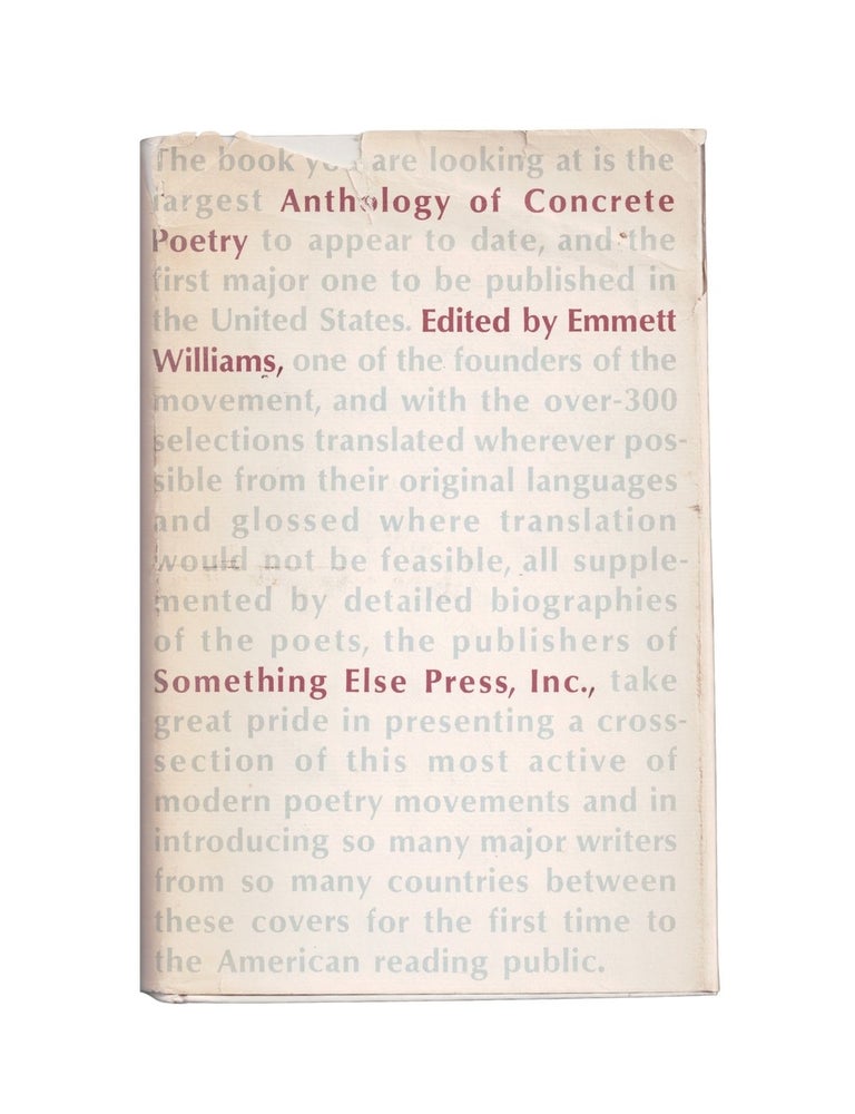 Item #1970 anthology of concrete poetry. emmett williams
