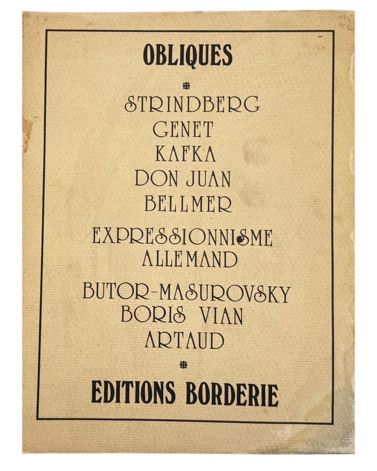 obliques numéro 10-11: artaud