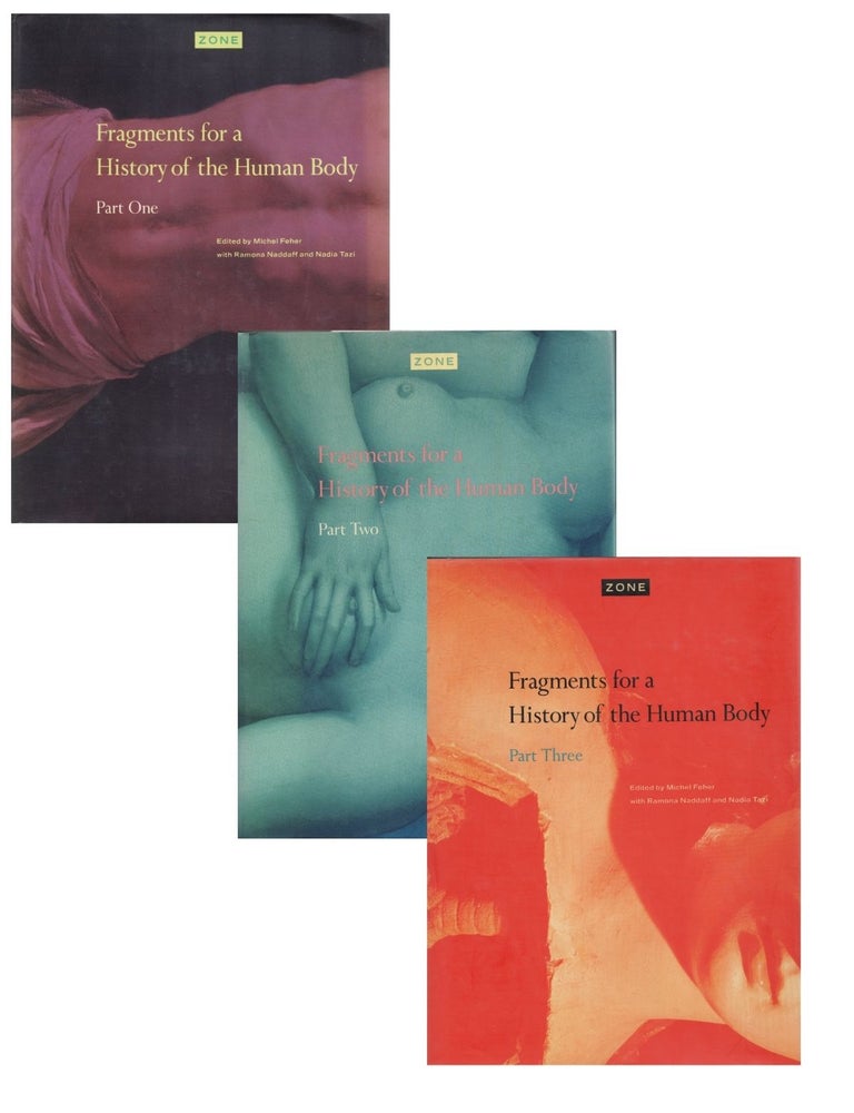 Item #2008 zone: fragments for the history of the human body (3 volumes). michel feher