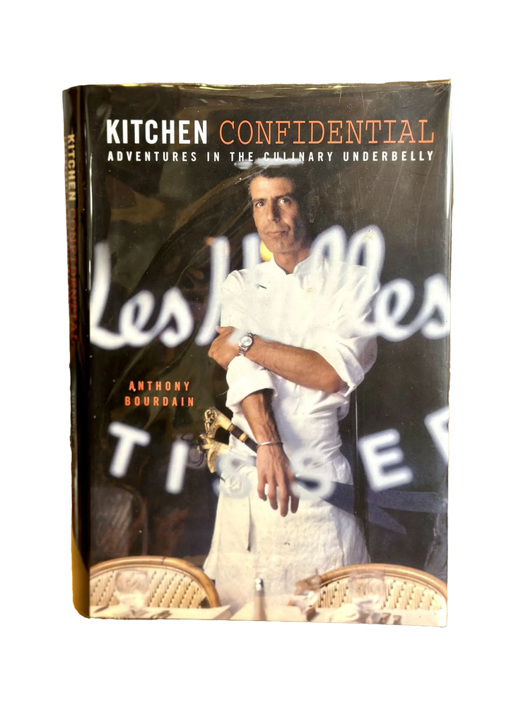 Item #201 kitchen confidential: adventures in the culinary underbelly. anthony bourdain.