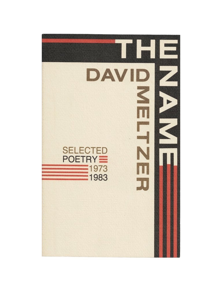 Item #2014 the name: selected poetry 1973–1983. david meltzer