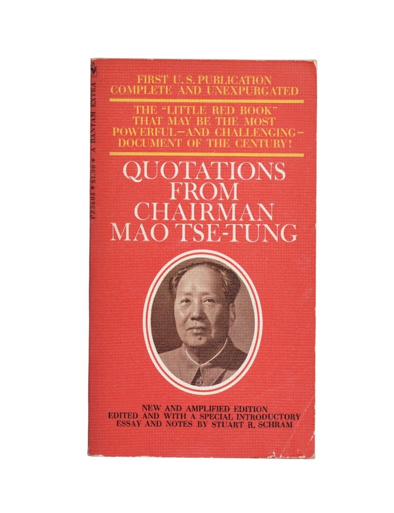 Item #2017 quotations from chairman mao tse-tung. mao zedong, stuart r. schram