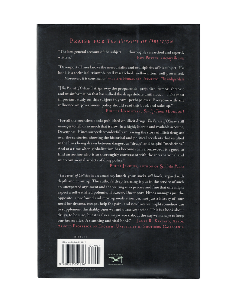 pursuit of oblivion: a global history of narcotics