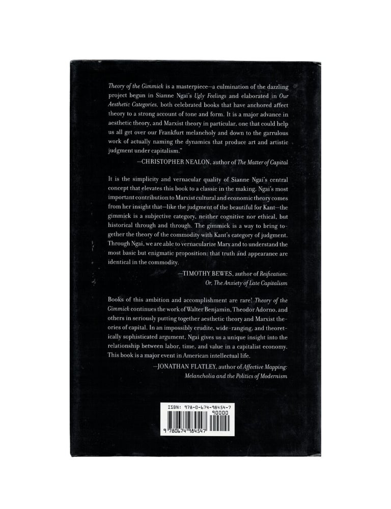 theory of the gimmick: aesthetic judgement and capitalist form