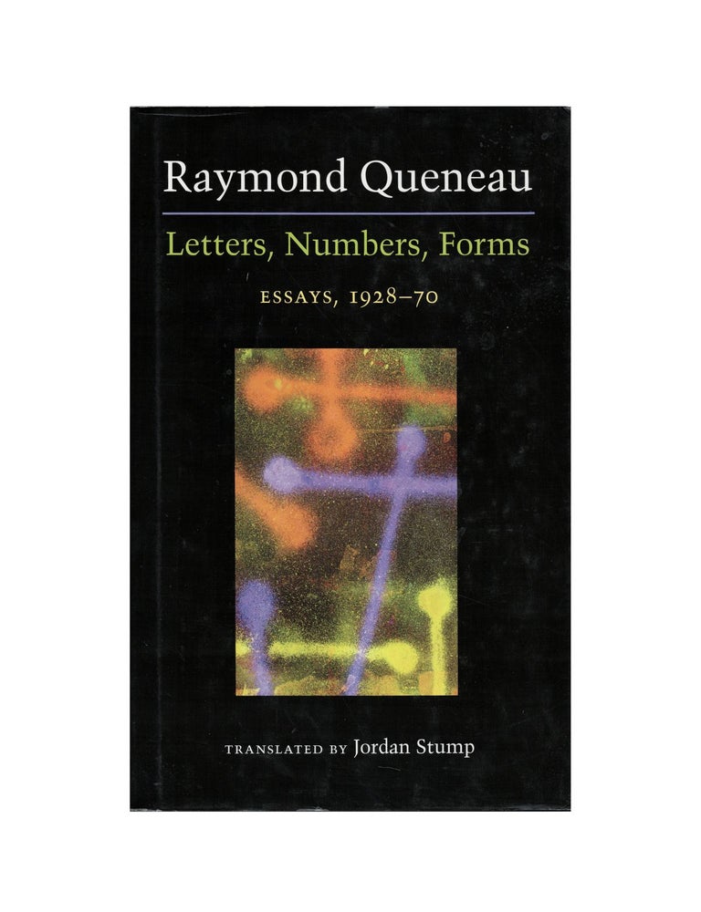 Item #2062 letters, numbers, forms: essays, 1928–70. raymond queneau