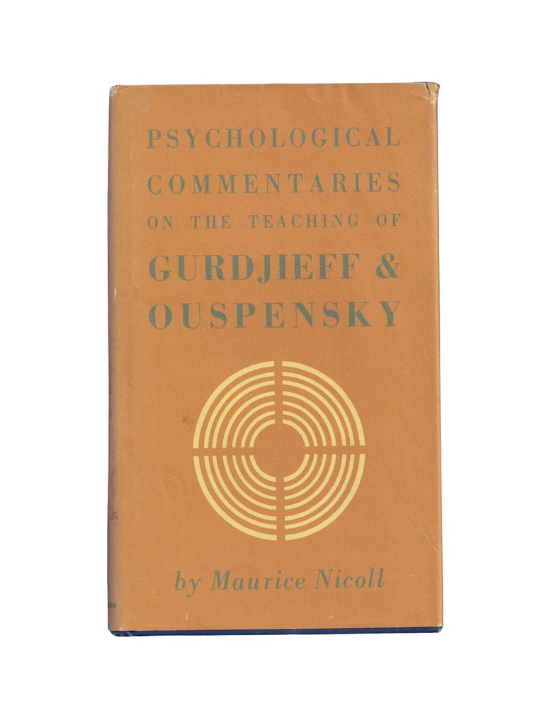 Item #2069 psychological commentaries: on the teaching of g.i. gurdjieff and p.d. ouspensky....