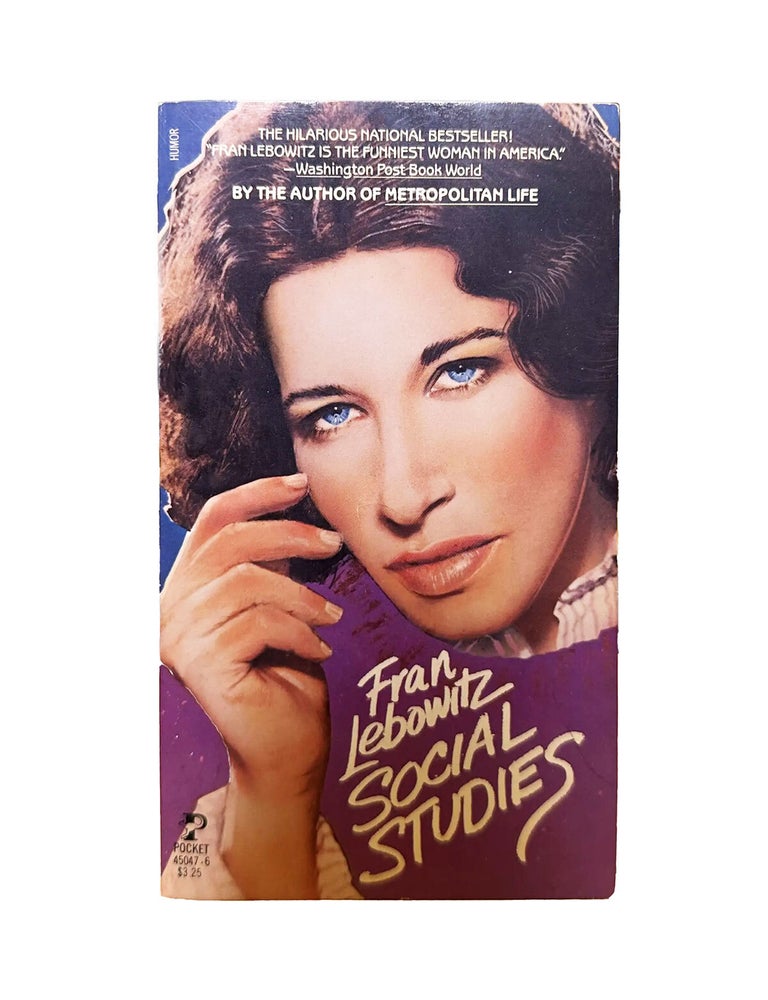 Item #210 social studies. fran lebowitz
