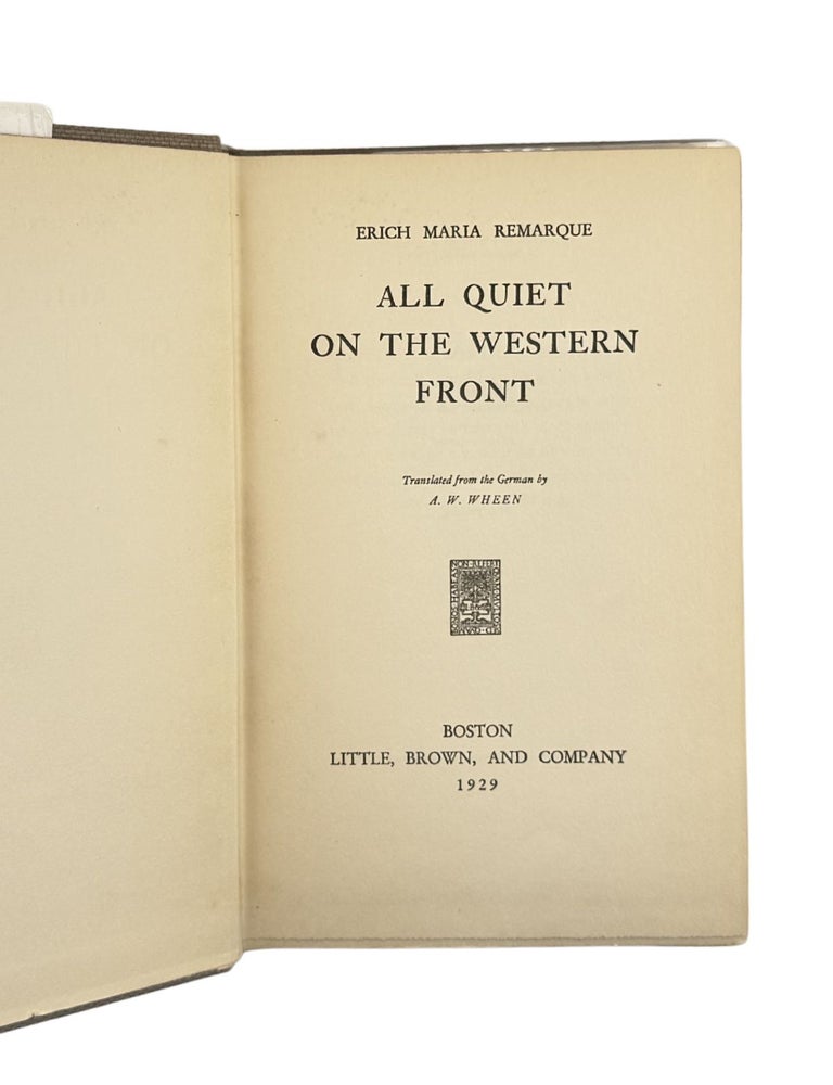 all quiet on the western front