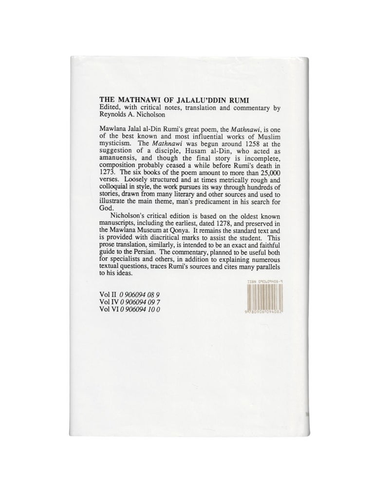 the mathnawí of jalálu'ddín rúmí, vol. 2: containing the translation of the first & second books