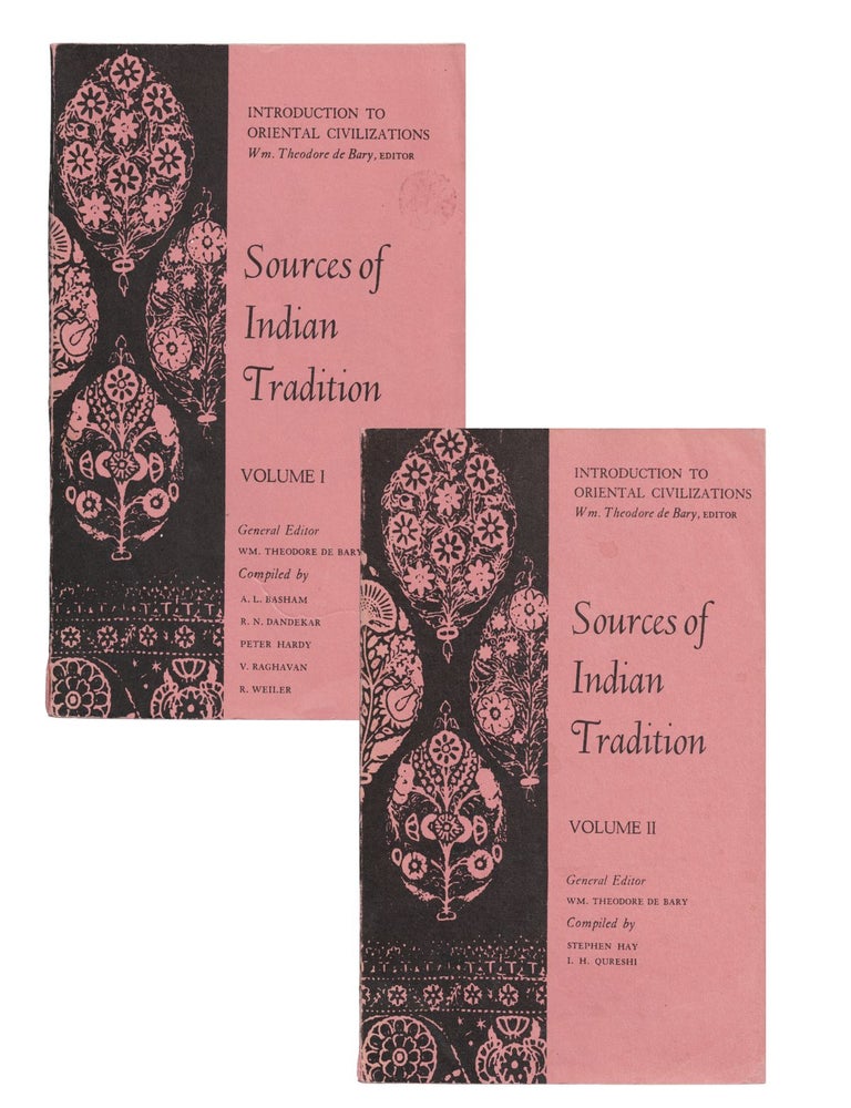Item #2144 sources of indian tradition (2 vols). wm. theodore de bary, general