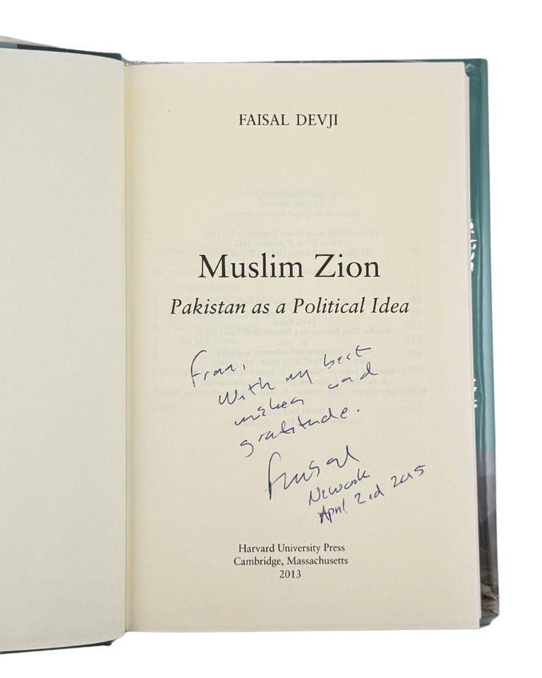 muslim zion: pakistan as a political idea