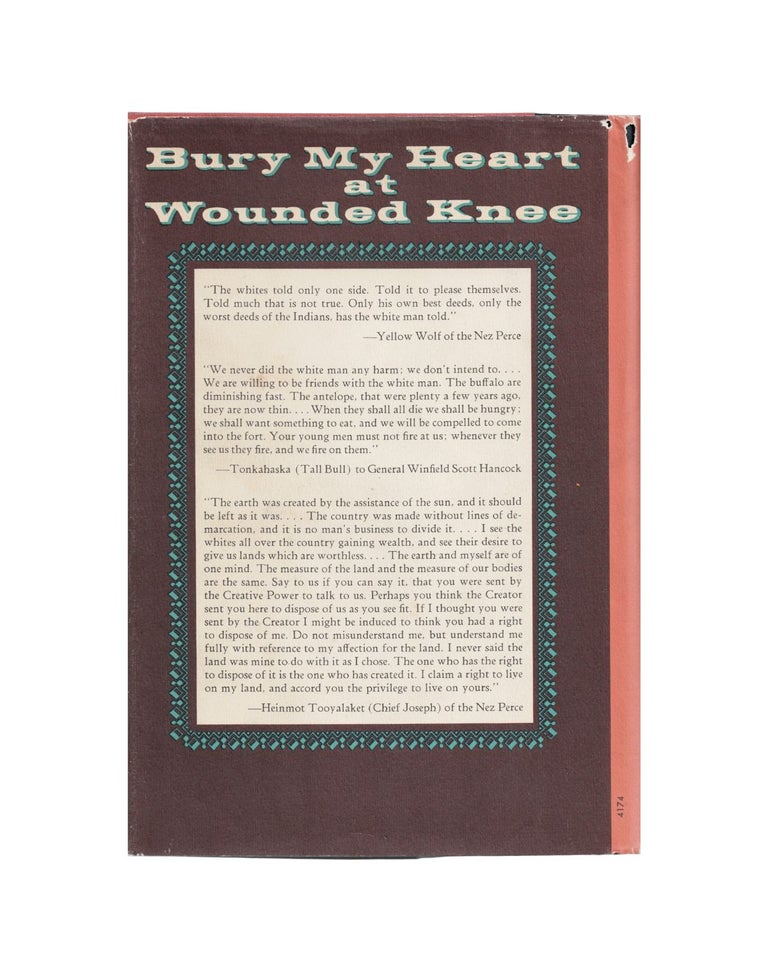 bury my heart at wounded knee: an indian history of the american west