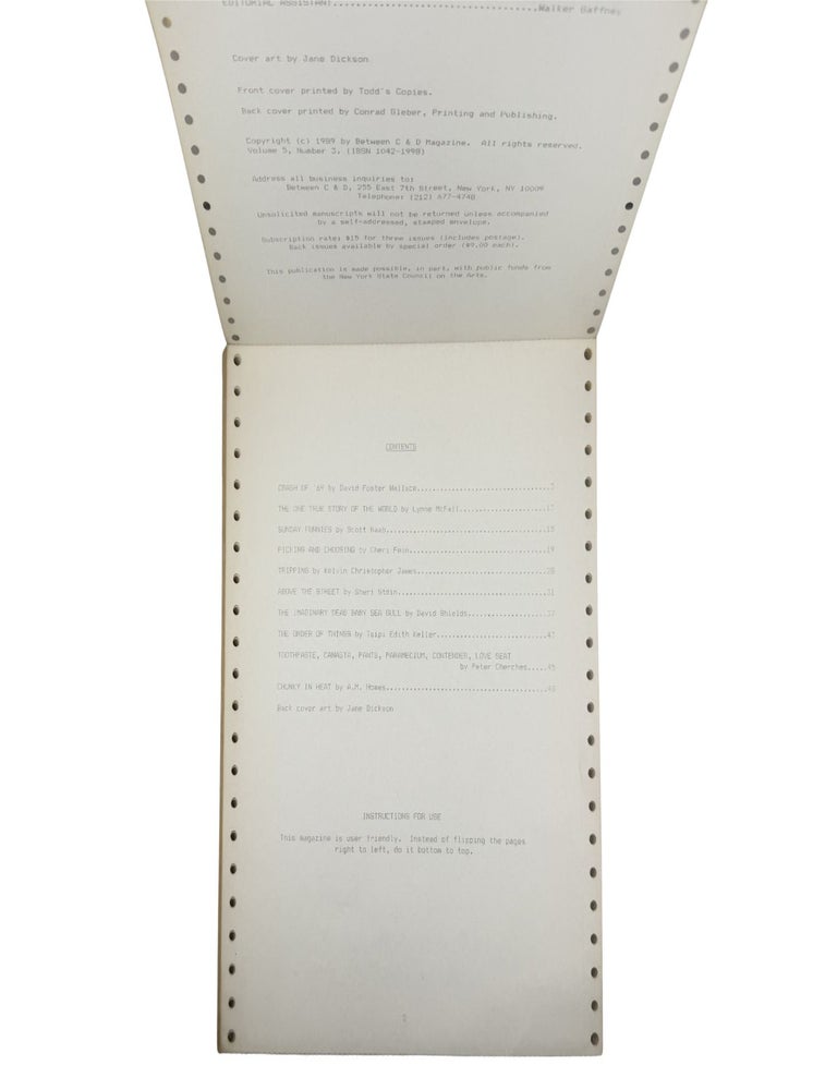 between c and d: post-mordant lower east side fiction magazine; volume 5, number 3
