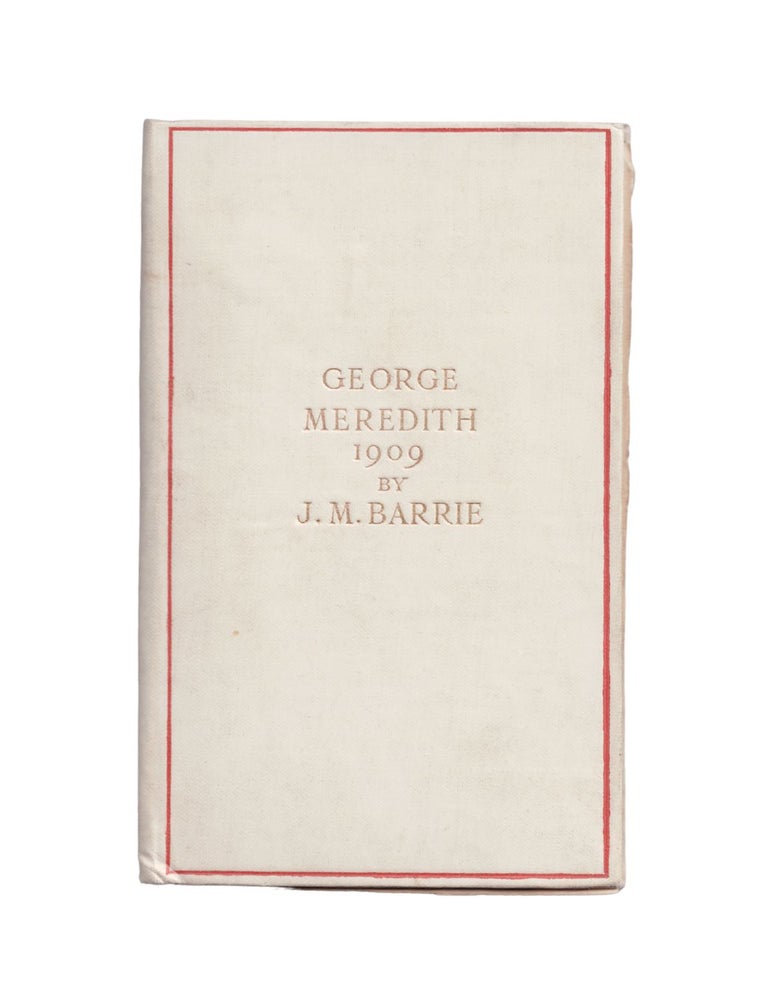 Item #2187 george meredith, 1909. j. m. barrie