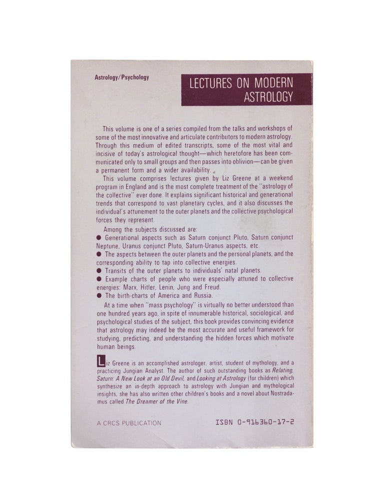 the outer planets and their cycles: the astrology of the collective